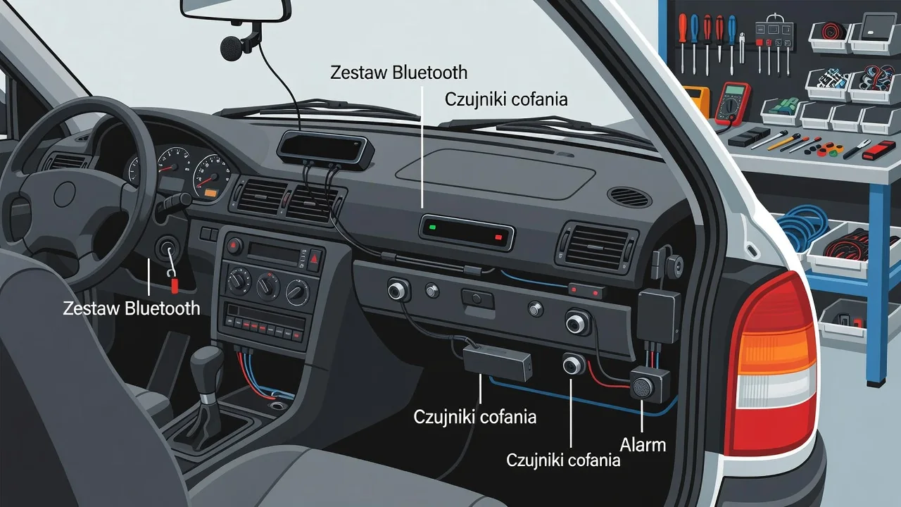 Montaż adaptera Bluetooth w starszym samochodzie