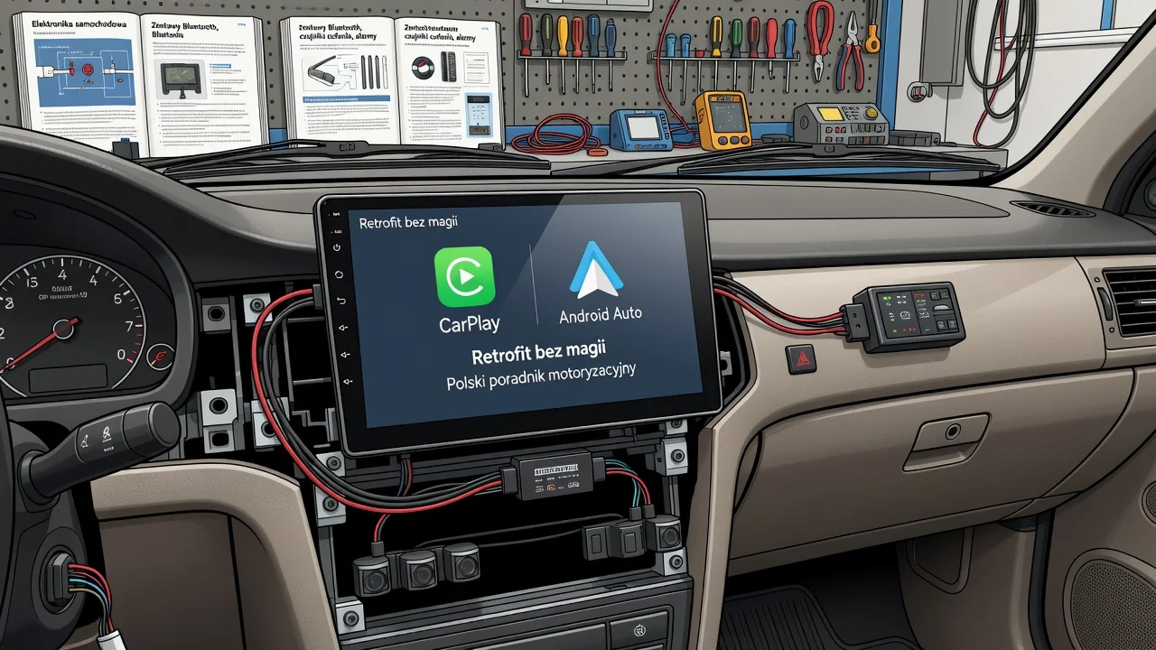 Montaż interfejsu CarPlay i Android Auto w starszym samochodzie
